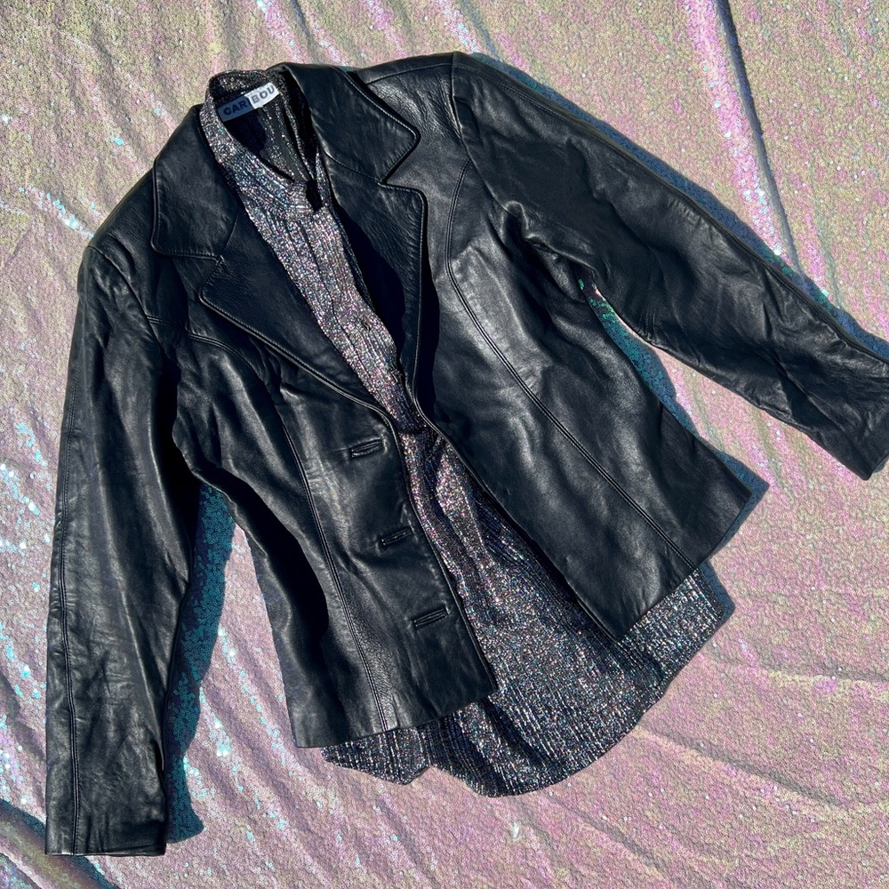 Vintage Gillian Julius Quality Black Leather Jacket